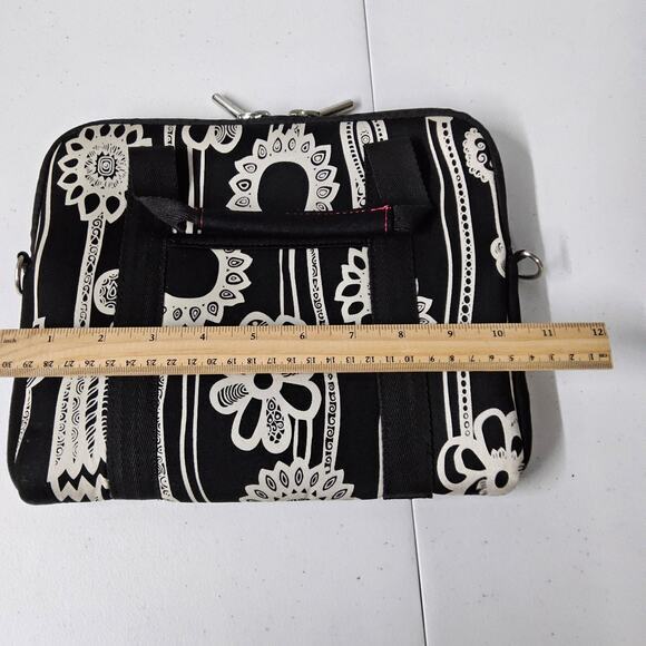 Samsonite Laptop Tablet Ebook reader‎ Bag Carry Neoprene Black With Daisy Print - Picture 11 of 12